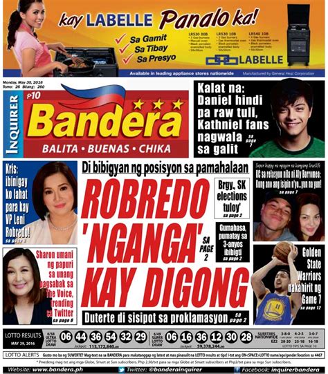 bandera tabloid|bandera entertainment news today.